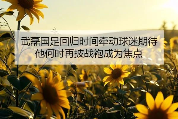 武磊国足回归时间牵动球迷期待 他何时再披战袍成为焦点 | bet365 online